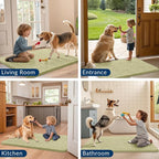 Smiry Dog Door Mat for Muddy Paws 47x24, Absorbent Dirt Trapper, Non-Slip - Image 7