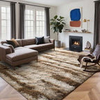 Area Rugs for Living Room, 5x7 Feet Soft Fluffy Shagg Plush Rug High Pile Large - Image 2