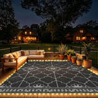 8x10Ft Outdoor Rug, Solar Powered Outdoor Rug - Image 4