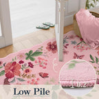Lahome Floral Living Room Rugs, Non-Slip Washable Rugs Throw Boho Rug - Image 5
