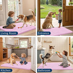 Smiry Dog Door Mat for Muddy Paws 47x24, Absorbent Dirt Trapper, Non-Slip - Image 7