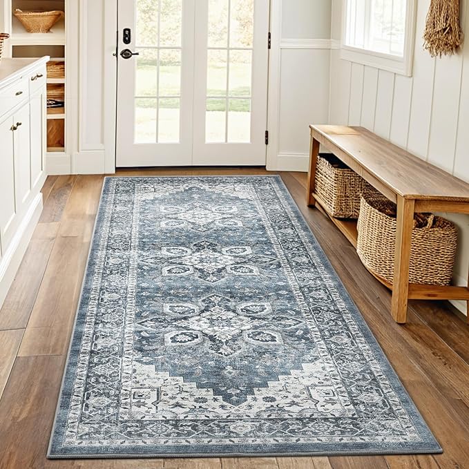 AMADA HOMEFURNISHING 2x5 Washable Runner Rug, Low-Profile Kitchen Rugs - Image 8
