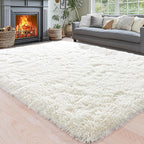 Area Rugs for Living Room 6x9, Ultra Soft Fluffy Rug for Bedroom, Modern Shaggy by Awaytail
