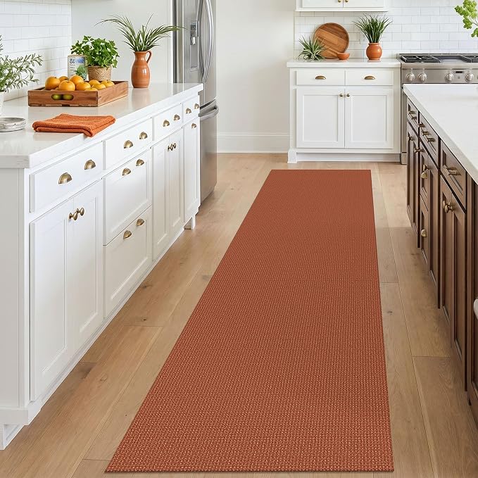 IOHOUZE Washable Runner Rug 2.6x10 Non Slip Rubber Backed Long Hallway Runner - Image 2