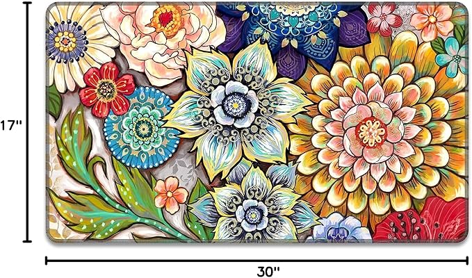 Rnivvi Front Door Mat, Heavy Duty Low Profile Anti-Slip Entryway Rug - Image 2