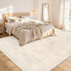 8x10 Area Rugs for Living Room: Vintage Boho Neutral Washable Rug Indoor Soft - Image 2