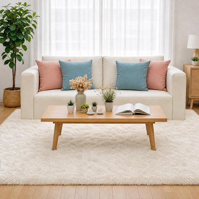 LOCHAS Ultra Soft Indoor Modern Area Rugs Fluffy Living Room Carpets - Image 2