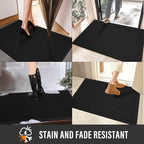 HIYARD Sturdy Front Door Mat, Absorbent Muddy Dirt Resist Welcome Door Mats - Image 5