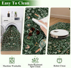 HEBE Washable Hallway Runner Rug 2'x 8' Non Slip Kitchen Rugs Runner, Low Pile - Image 4