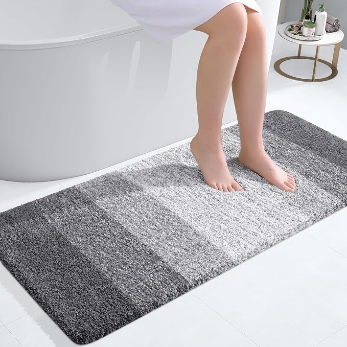 OLANLY Bathroom Runner Rugs Mat 44x20, Extra Soft Absorbent Microfiber Bath Rugs by OLANLY