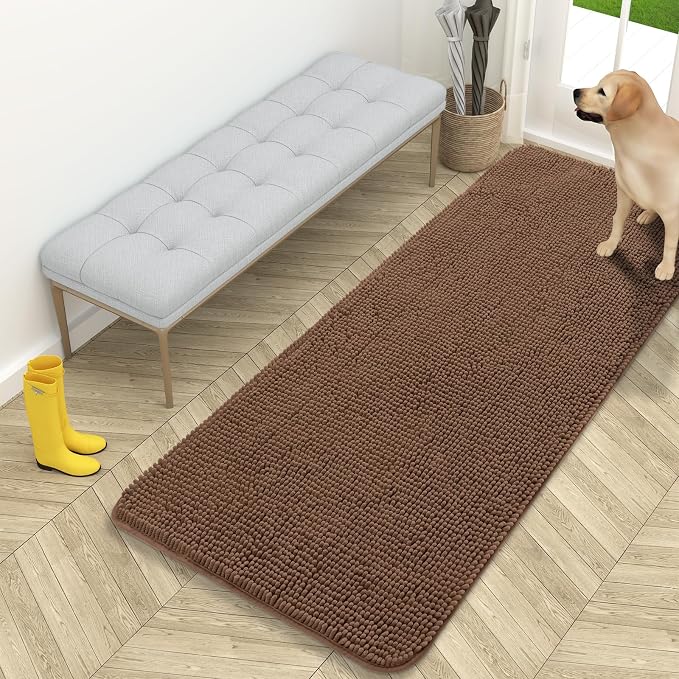 OLANLY Dog Door Mat for Muddy Paws 59x24, Absorbs Moisture and Dirt, Absorbent by OLANLY