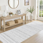 cotiled Hallway 2.6x10 Runner Rugs: Washable Boho Rugs - Image 2