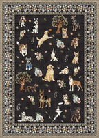 Dogs Area Rugs 24x17 Inch Home Decor Entry Rug, Small Door Mat Runner, by WelcometoBabovid