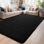 Chicrug Soft Runner Rug for Bedroom Living Room Plush Fluffy Rugs 5x7 Feet - Image 2