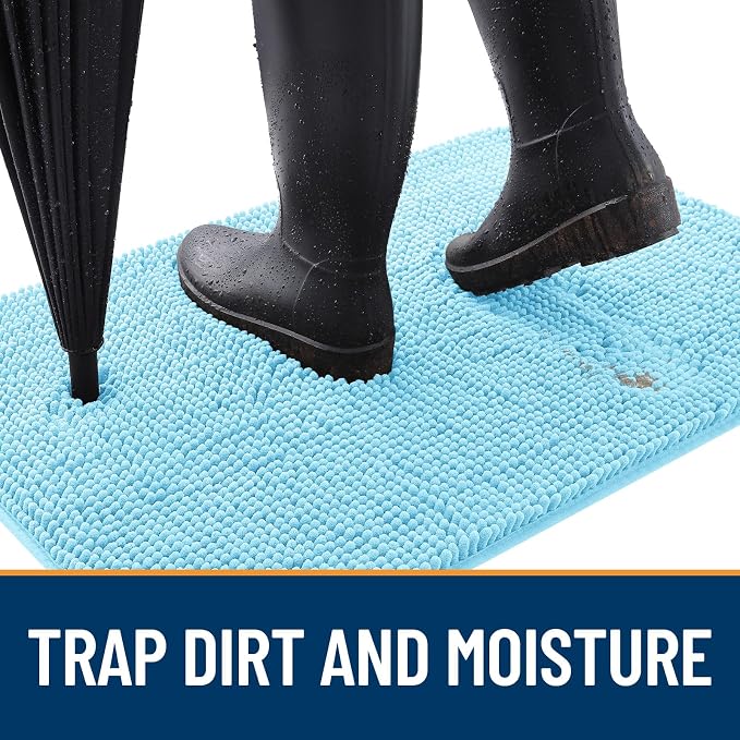 OLANLY Dog Door Mat for Muddy Paws 70x46, Absorbs Moisture and Dirt, Absorbent - Image 2