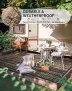 MontVoo Outdoor Rug Waterproof 5x8 ft Outdoor Carpet Patio Rug Mat Reversible - Image 7