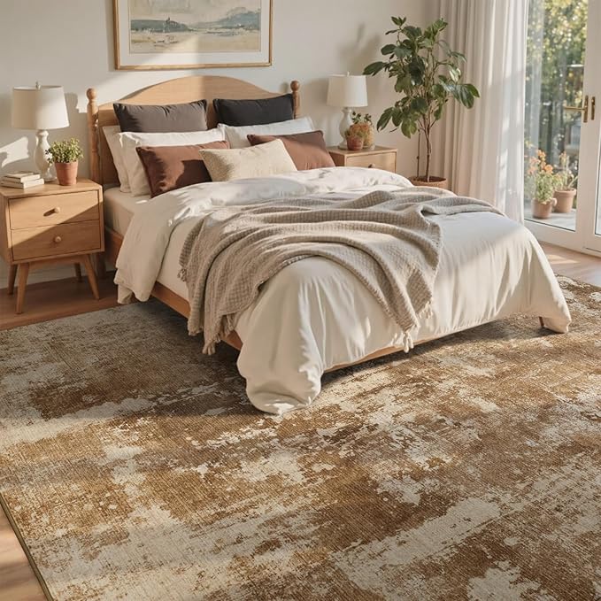 5x7 Ft Area Rugs for Living Room, Soft Non-Slip Washable Rugs Modern Abstract - Image 4