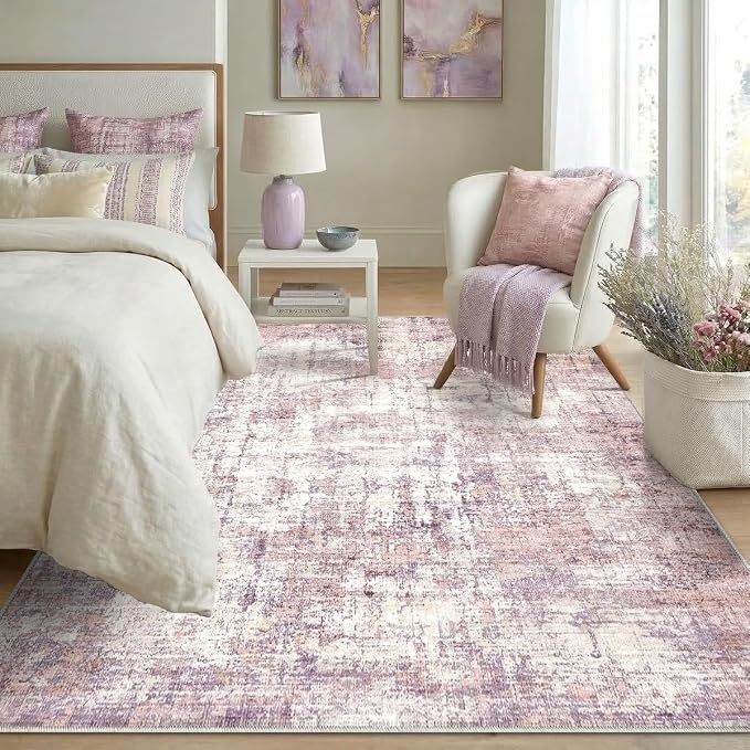 6x9 Area Rugs Washable Living Room Rug-No Slip Soft Carpets Modern Abstract - Image 6