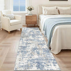 XLUEZ 2x7 Runner Rug for Hallway, Washable Modern Abstract Runner Rugs Neutral - Image 2