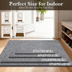 Indoor Door Mat 36"x59" Large, Low-Profile Welcome Front Door Mat Indoor - Image 2