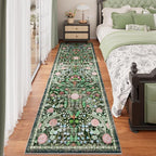 AMTOVO 2.7x8 Runner Rug for Hallway, Washable Non-Slip Long Kitchen Carpet - Image 2