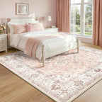 CAPALOCA Machine Washable Rugs Nursery Rug Sq6ft Cute Girl Non Slip Low Pile - Image 2