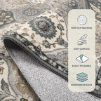 Lahome Moroccan Trellis Area Rug, 2x3 Entryway Rug Non-Slip Washable Indoor - Image 7