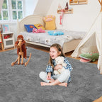 5X8 Ultra Soft Rug for Living Room, 5X8 Fluffy Shag Area Rug for Bedroom - Image 3
