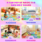 Large Classroom Rug Elementary 9x12 | Soft, Non-Slip & Washable Kids Play Mat | - Image 5