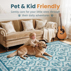 LIANLAM Checkered Rug 9x12 Area Rugs - Image 4