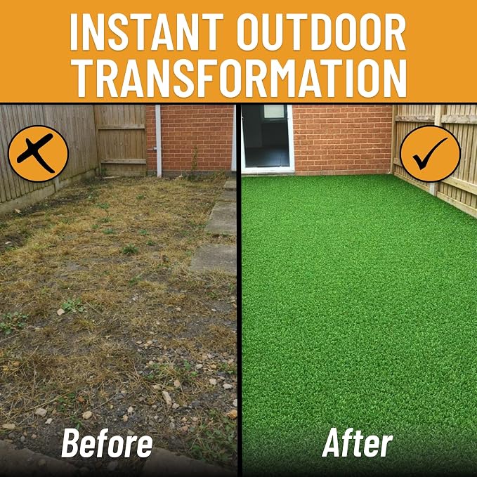Ottomanson Artificial Grass Outdoor Runner Rug 2'7" x 10' – Waterproof Astro - Image 9