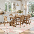 Toneed Abstract Area Rug Modern Washable Rug Soft Non Slip Rug Low Pile - Image 3