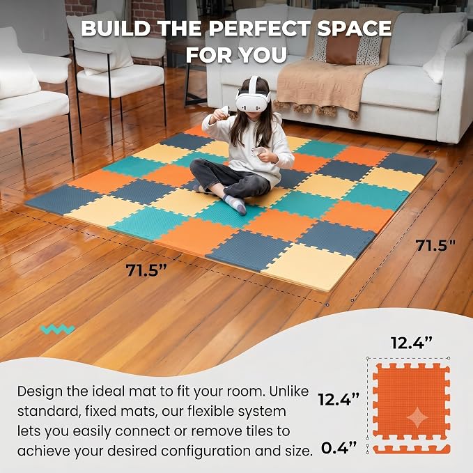 MioTetto Baby Play Mat, Soft Foam Floor Tiles - Image 8