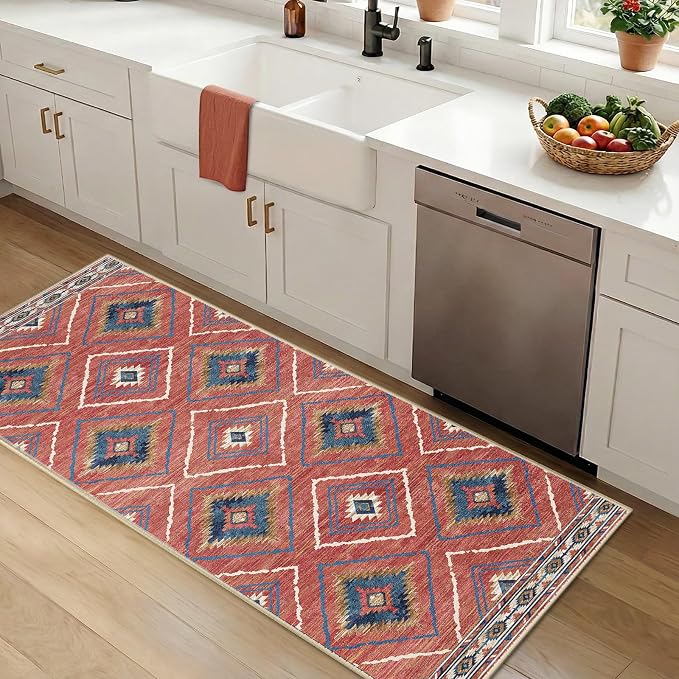 BESTSWEETIE Area Rug 2x5 Rug Machine Washable Non-Slip Low Pile Print Pattern by BESTSWEETIE
