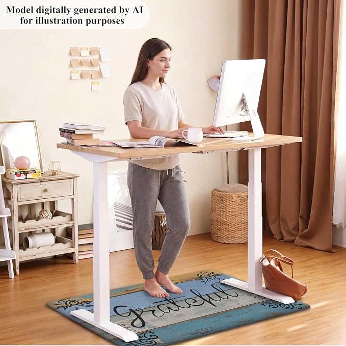 HEBE Anti Fatigue Kitchen Rugs Set of 2, Non Slip Cushioned Kitchen Mats - Image 8