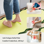 Arenarug Scalloped Kitchen Mats Rugs Sets of 2 Cushioned Anti Fatigue Floor Mat - Image 4