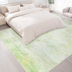 Area Rugs 9x12 Living Room: Washable Rug Modern Abstract Large Rugs Soft Non - Image 4