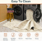 BESTSWEETIE Area Rug 8x10 Rug Machine Washable Non-Slip Low Pile Print Pattern - Image 3