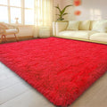 Mugorn Red Rugs for Living Room, 5x7 Large Fluffy Area Rugs for Bedroom by MUGORN