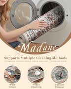 Madane Hallway Rug 3x10, Kitchen Rugs Washable Entryway Rug Vintage Kitchen - Image 9