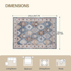 HOOBRO 5 x 7 Area Rugs Washable, Living Room Rugs, Non-Slip Rug Stain Resistant - Image 3
