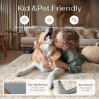 5x8 Washable Neutral Area Rug Beige Vintage Living Room Bedroom Carpet Non-Slip - Image 4