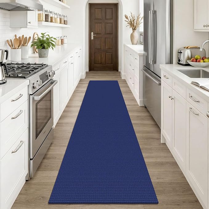 KOZYFLY Cotton Runners Rugs for Hallway 2x10, Washable Runner Rug, Woven Non - Image 2