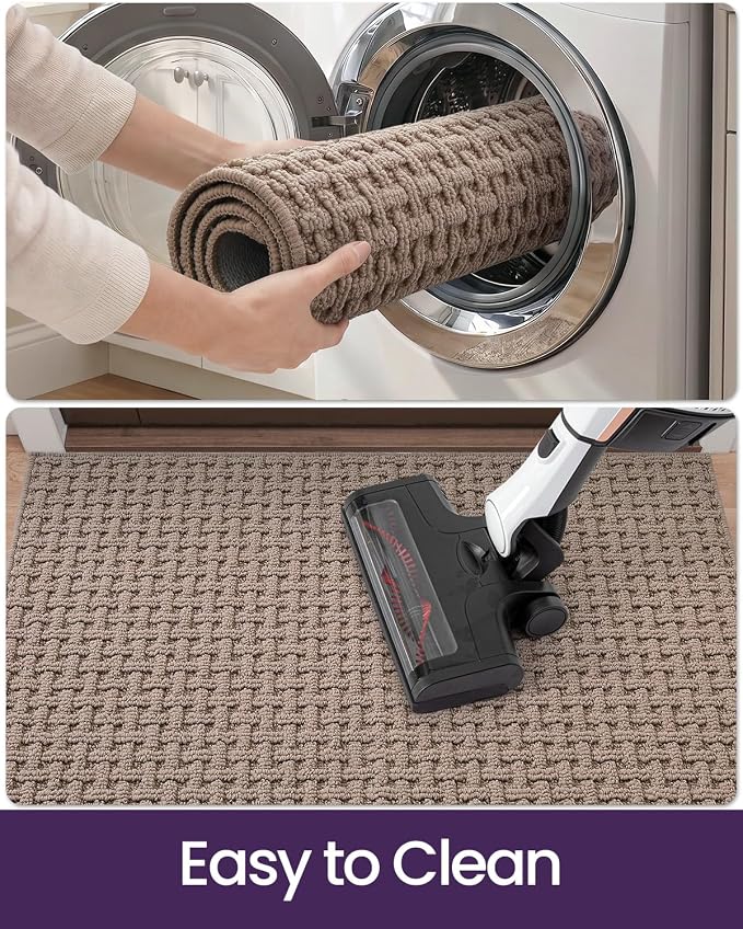 DEXI Washable Door Mat Indoor Entrance, 36x60 Dirt Trapper Front Entryway - Image 5