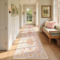 RELEANY Area Rugs Runner 2'6"x12' Washable Non-Slip, Floral Vintage Distress by RELEANY