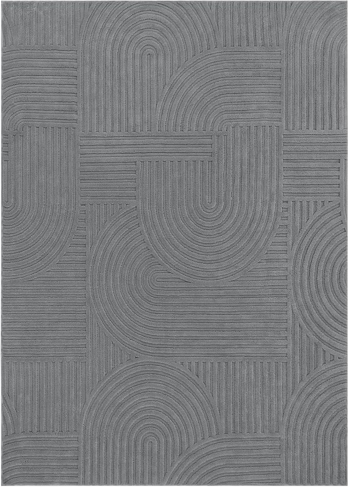 Pauwer 5x7 Washable Area Rugs for Living Room Modern Grey Solid Color Soft - Image 8