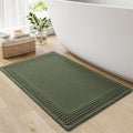 RESARE Waffle Bath Mat for Bathroom, Super Absorbent Bathroom Rugs Non Slip by Resare