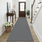 KOZYFLY Cotton Runners Rugs for Hallway 3x10, Wide Washable Runner Rug by KOZYFLY