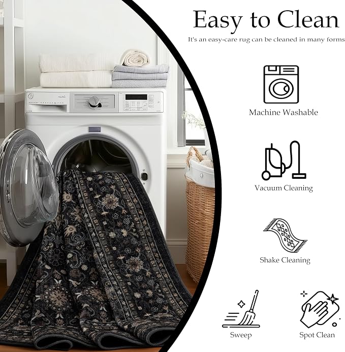 Ruaruarug Washable Area Rug 8x10 - Image 6