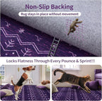 SERISSA 5x7 Area Rugs for Living Room, Washable Non-Slip Purple and White Boho - Image 5